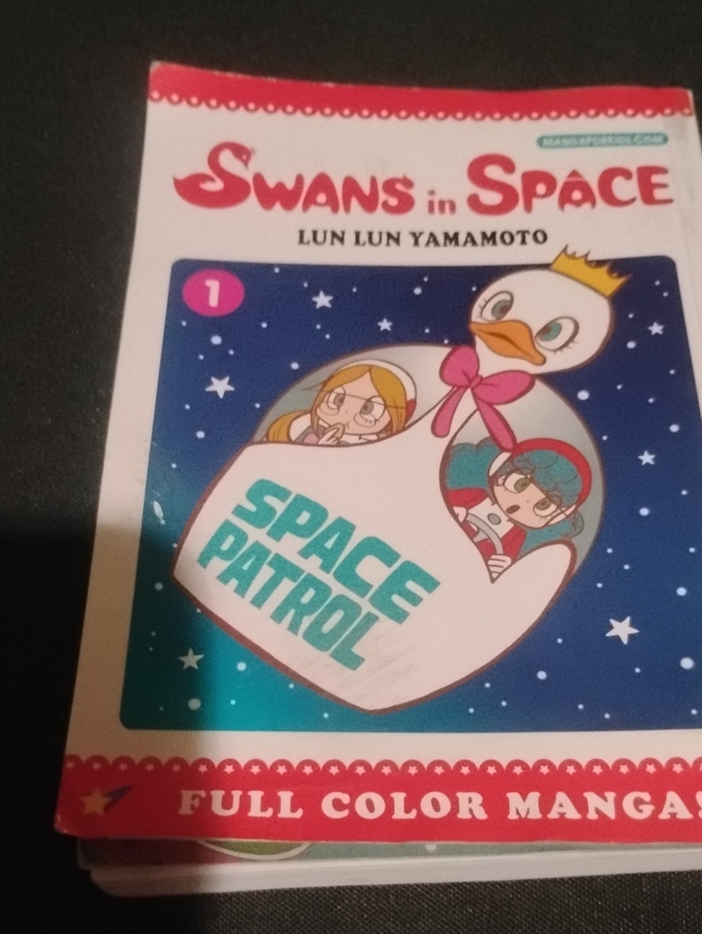 Swans in Space Volume 1 - Full Color Manga - White/Blue Cover
